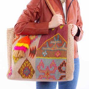 Scully SOUTHWEST DOUBLE HANDLE HANDBAG - B603